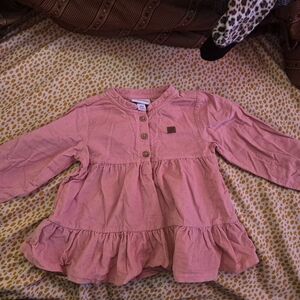 Calvin Klein Pink Ruffle Skirted Kids Top
